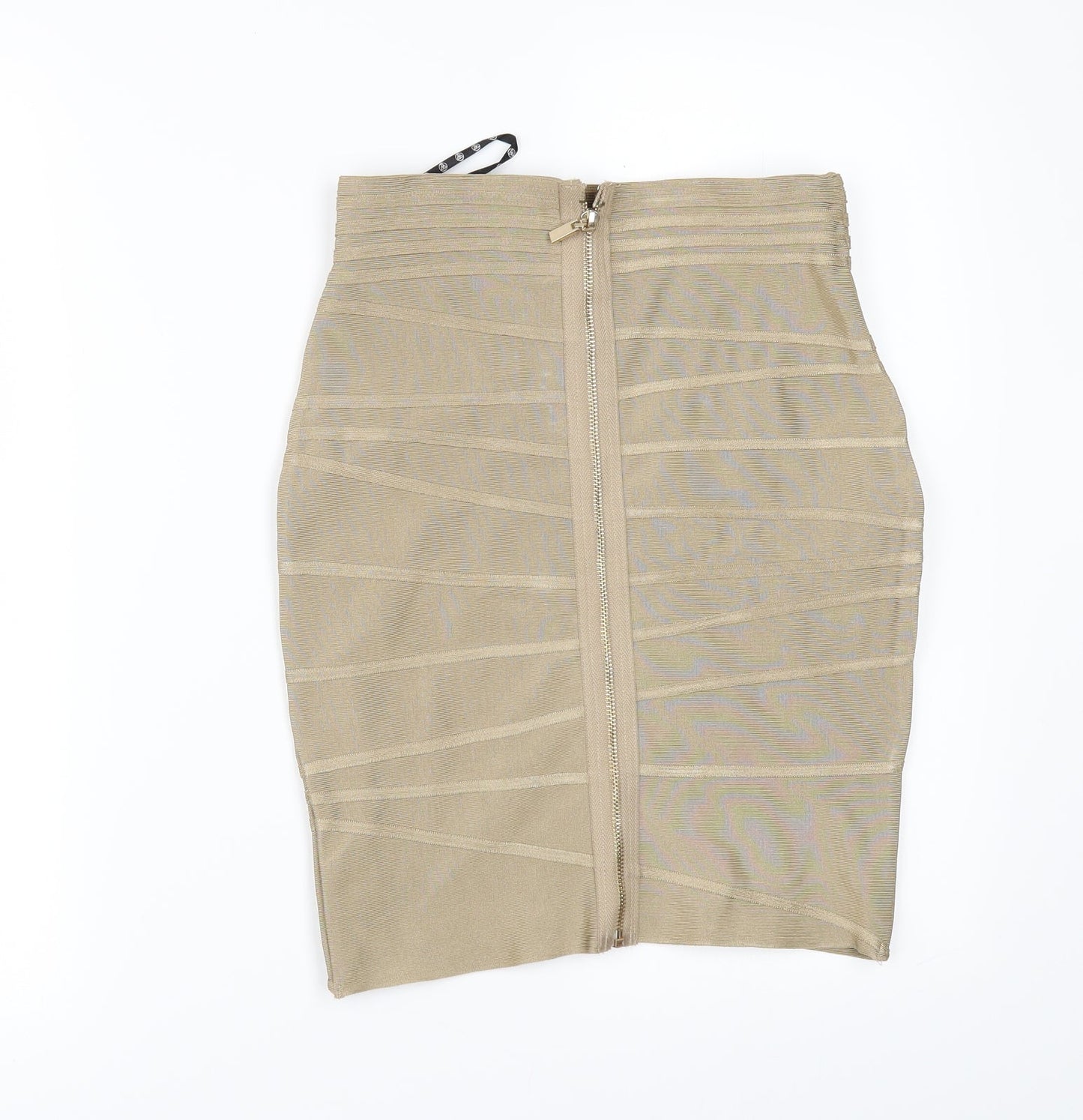 Missguided Womens Gold   Mini Skirt Size 6