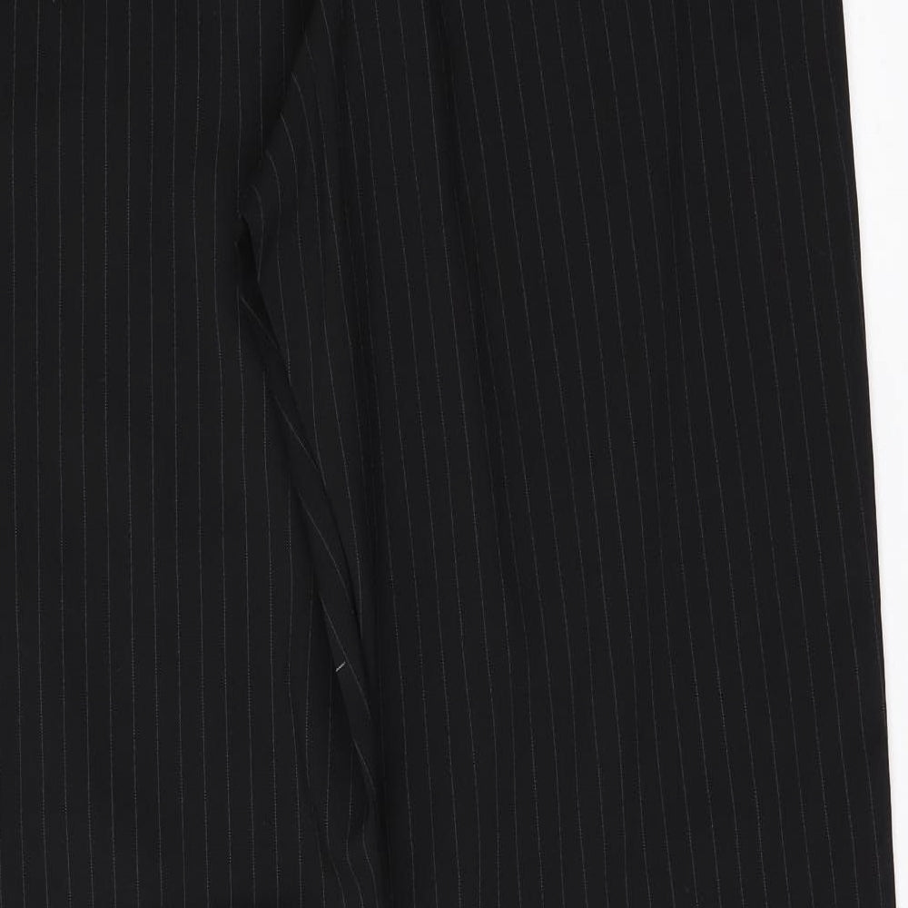 signet Mens Black Striped  Trousers  Size 32 in L30 in