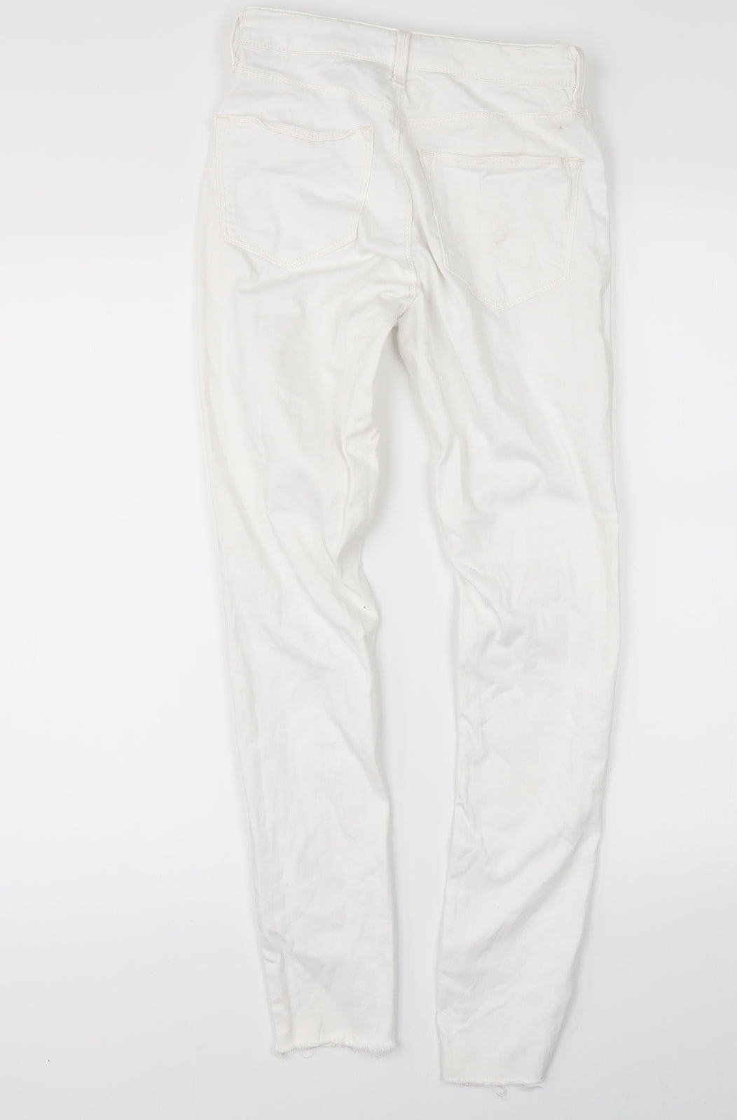 Topshop Womens White  Denim Skinny Jeans Size 25 in L26 in