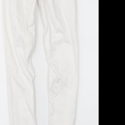 Topshop Womens White  Denim Skinny Jeans Size 25 in L26 in
