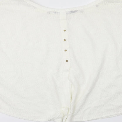 Womens UK Size M Zara White Basic Blouse