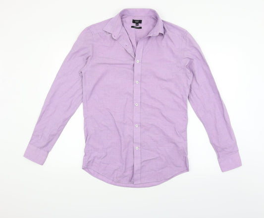 F&F Mens Purple    Button-Up Size 14.5