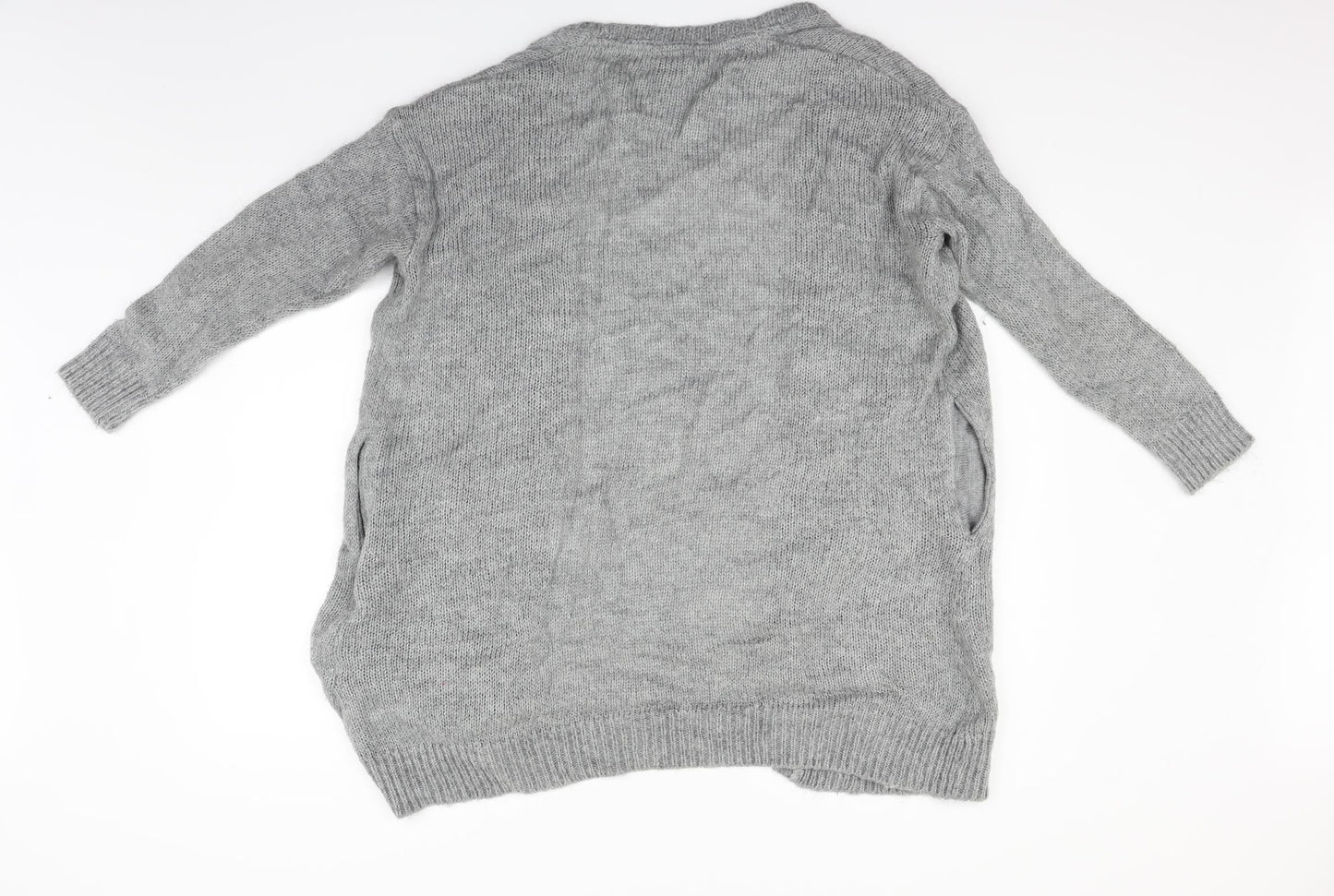 H&M Womens Grey   Cardigan Jumper Size S