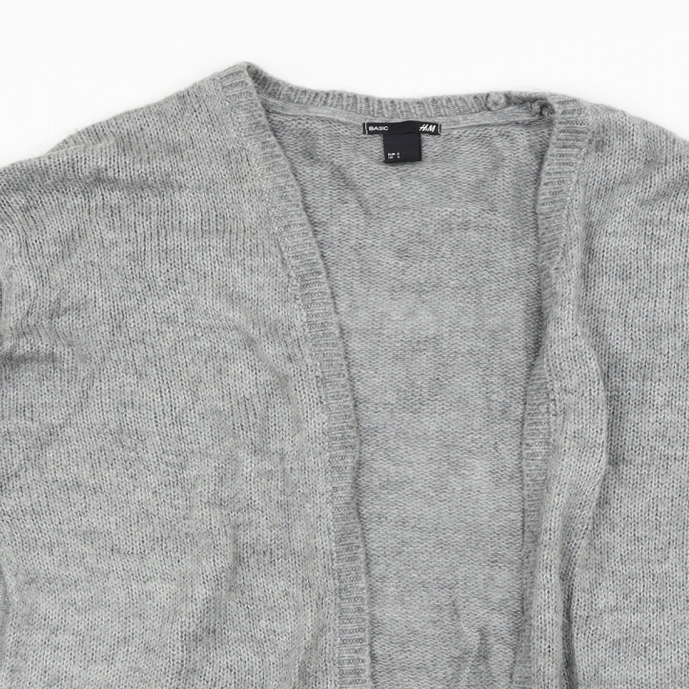 H&M Womens Grey   Cardigan Jumper Size S