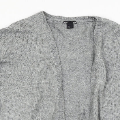 H&M Womens Grey   Cardigan Jumper Size S