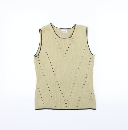 Roman Womens Beige   Vest Jumper Size M
