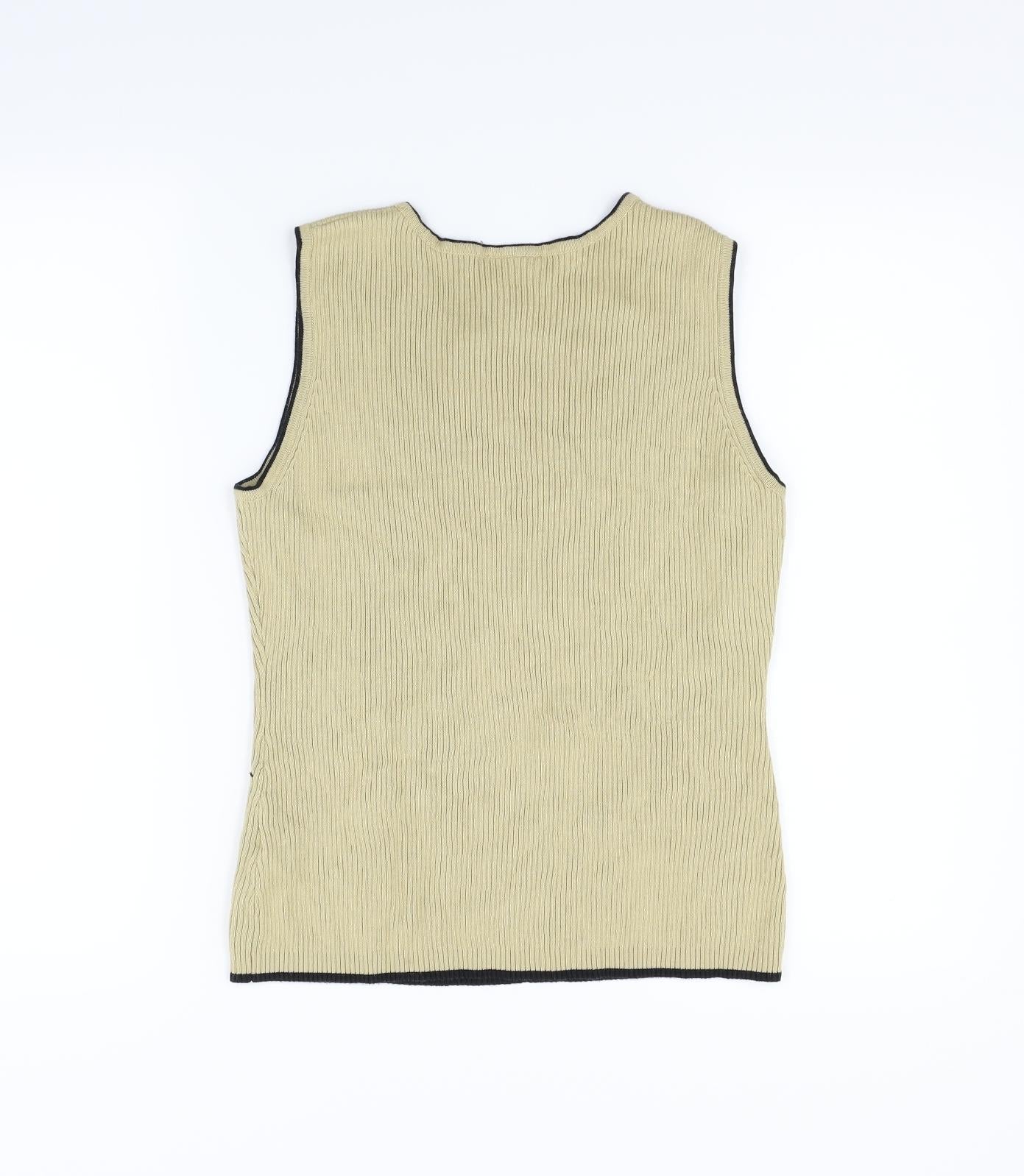 Roman Womens Beige   Vest Jumper Size M