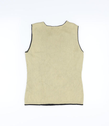 Roman Womens Beige   Vest Jumper Size M