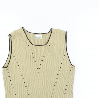 Roman Womens Beige   Vest Jumper Size M