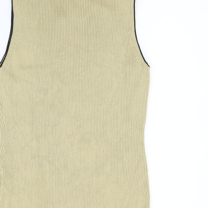 Roman Womens Beige   Vest Jumper Size M