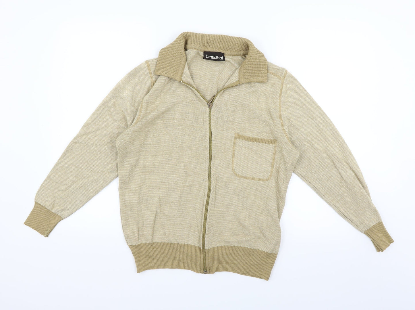 breidhof Womens Beige   Full Zip Jumper Size M