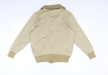 breidhof Womens Beige   Full Zip Jumper Size M