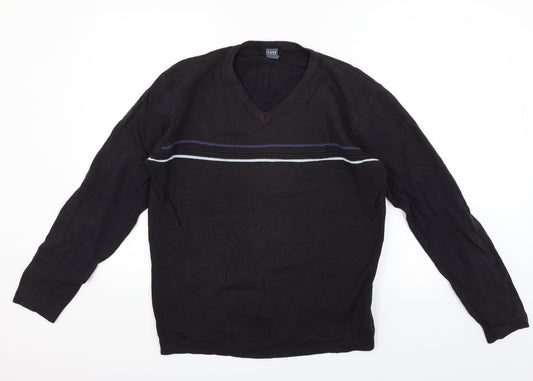 Easy Mens Black   Pullover Jumper Size M