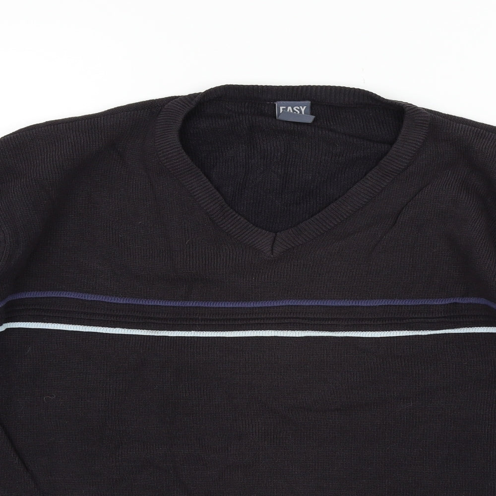 Easy Mens Black   Pullover Jumper Size M