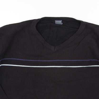 Easy Mens Black   Pullover Jumper Size M