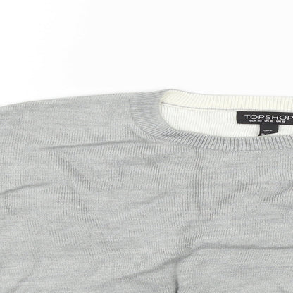 Topshop Womens Grey   Pullover Jumper Size 12