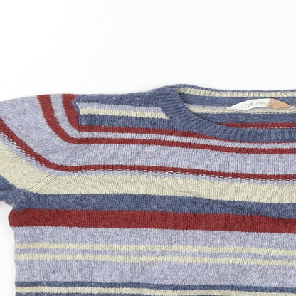 John Lewis Girls Blue Striped  Pullover Jumper Size 5 Years