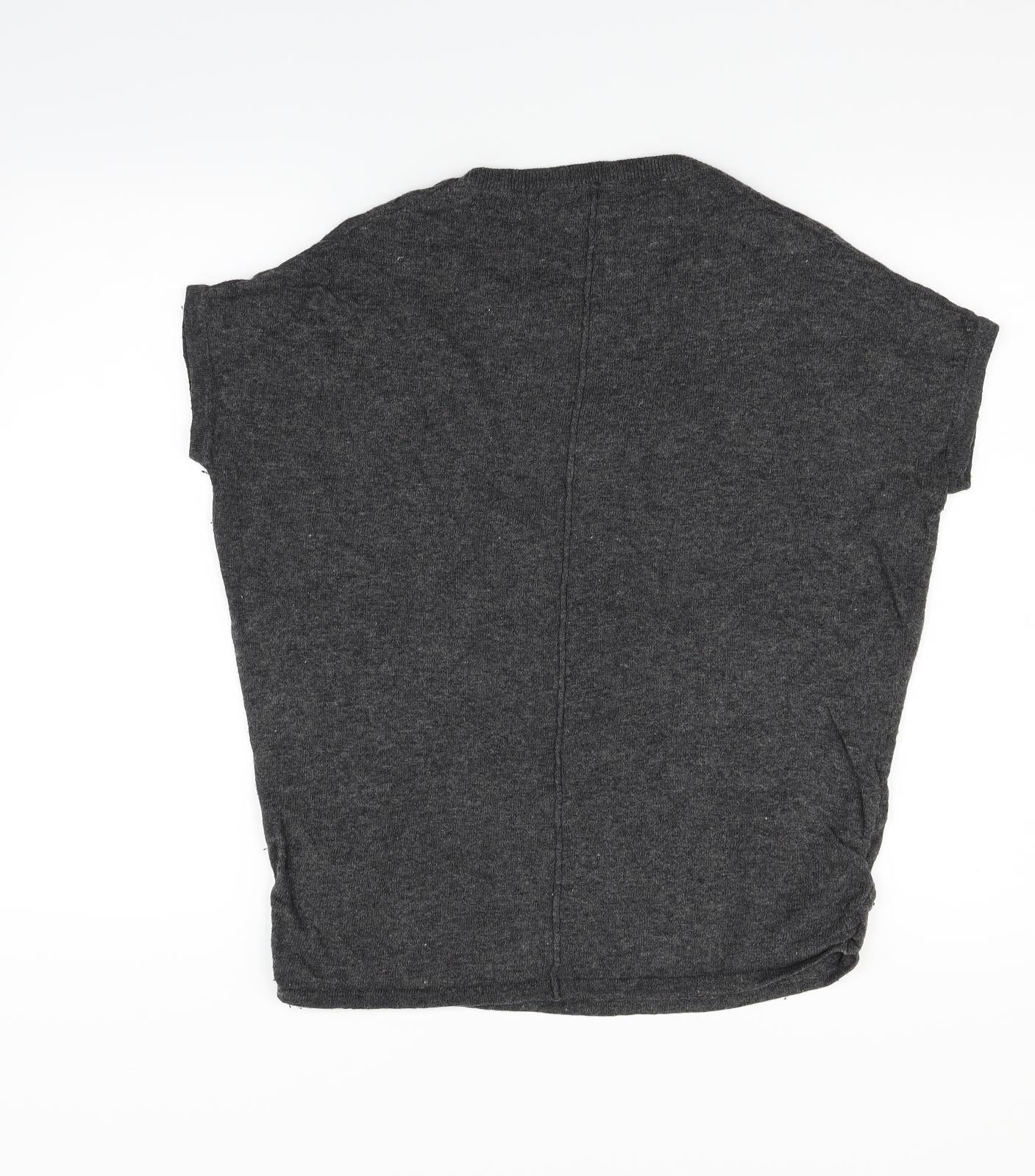 Preworn Womens Grey   Vest Jumper Size M  - bow
