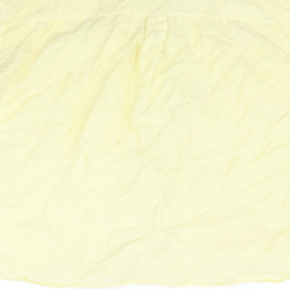 Miss Selfridge Womens Yellow   Basic Button-Up Size 14