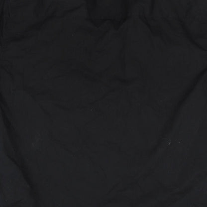 Mens UK Size 2XL Peacocks Black  Button-Up Short Sleeve Casual Shirt