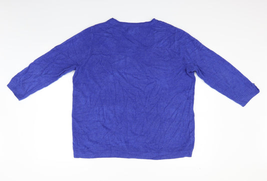 Maine Womens Blue   Pullover Jumper Size 22