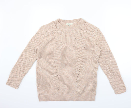 Peacocks Womens Beige   Pullover Jumper Size S