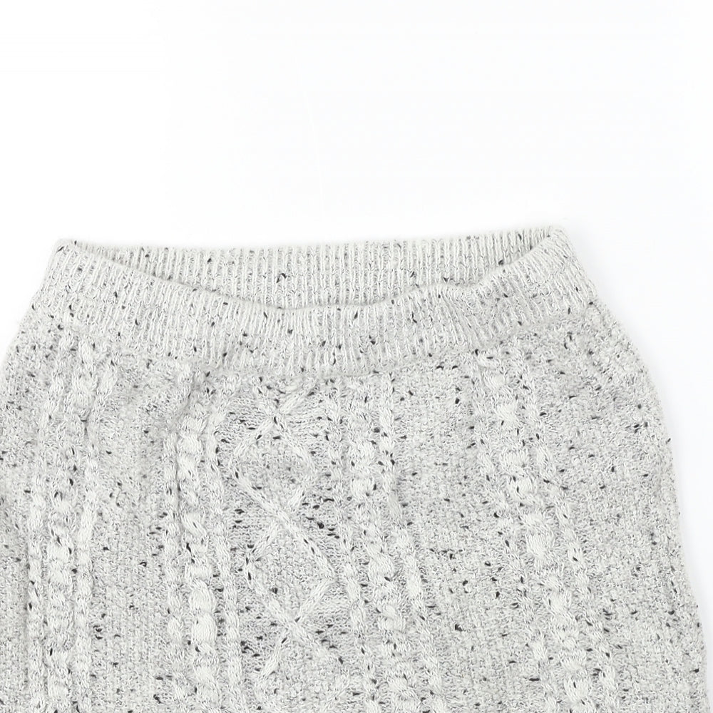 Select  Womens Grey   A-Line Skirt Size 14