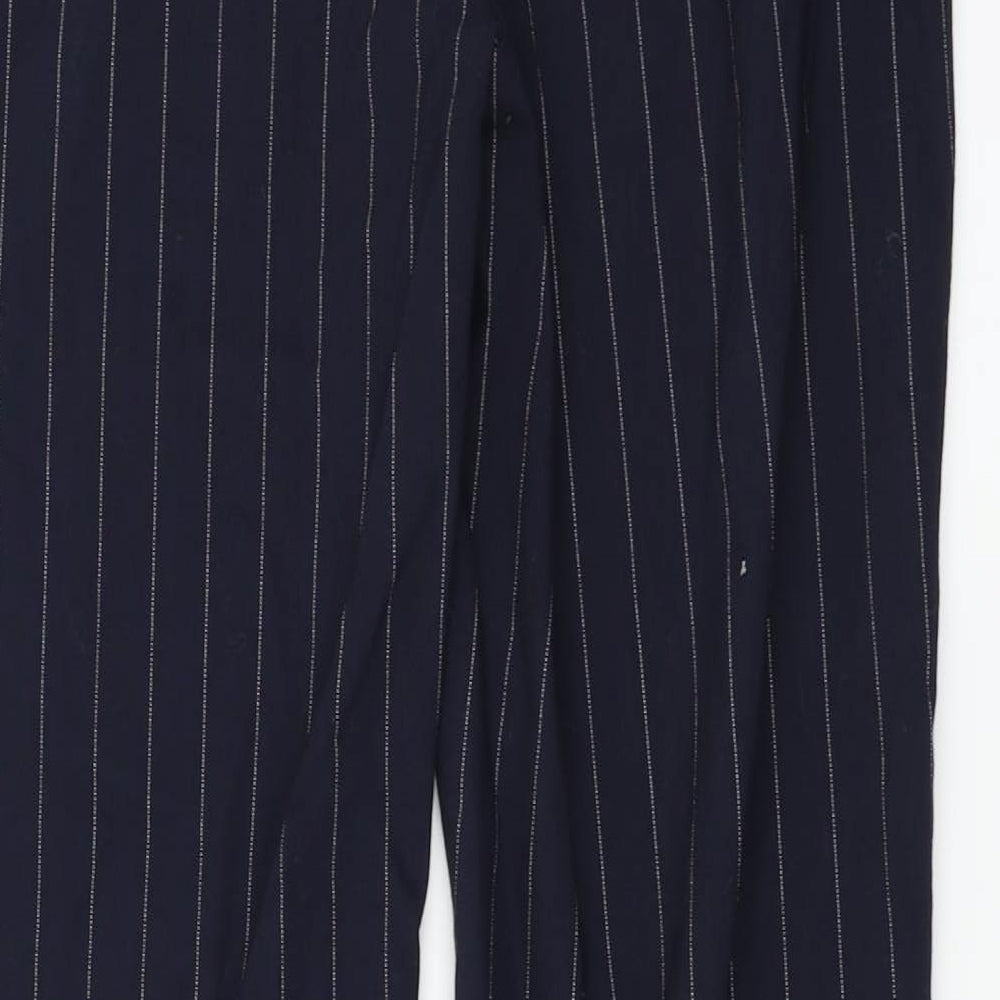 Womens UK Size 10 Marks and Spencer Regular Fit  Blue Trousers
