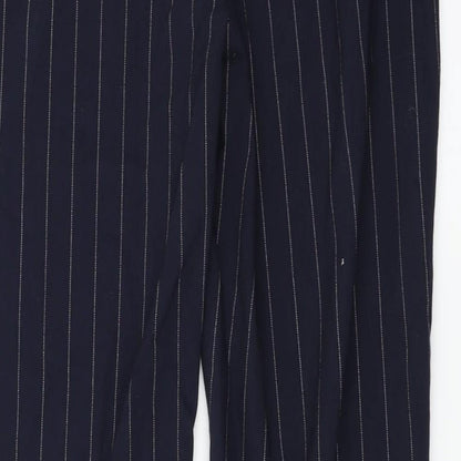 Womens UK Size 10 Marks and Spencer Regular Fit  Blue Trousers