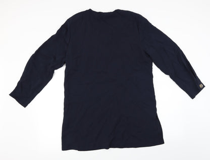 Volonte  Womens Blue   Jacket Blazer Size 14