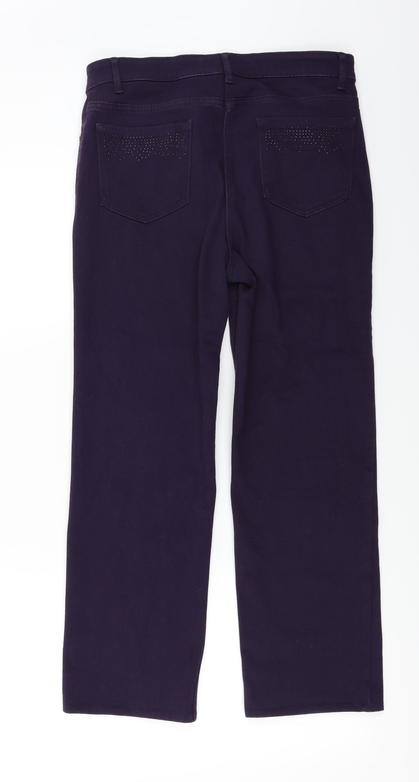 Per Una  Womens Purple   Tapered Jeans Size 28 in L23 in