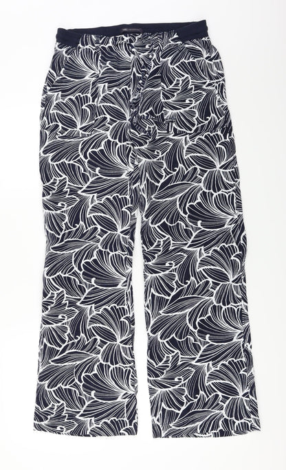 Womens UK Size 10 Marks and Spencer Regular Fit  Blue Trousers