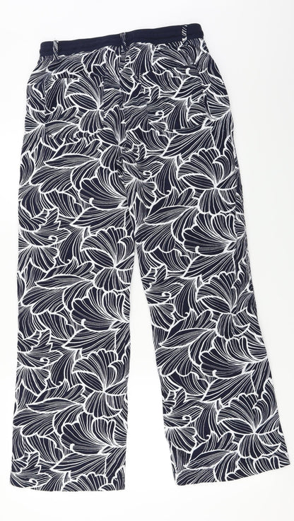 Womens UK Size 10 Marks and Spencer Regular Fit  Blue Trousers
