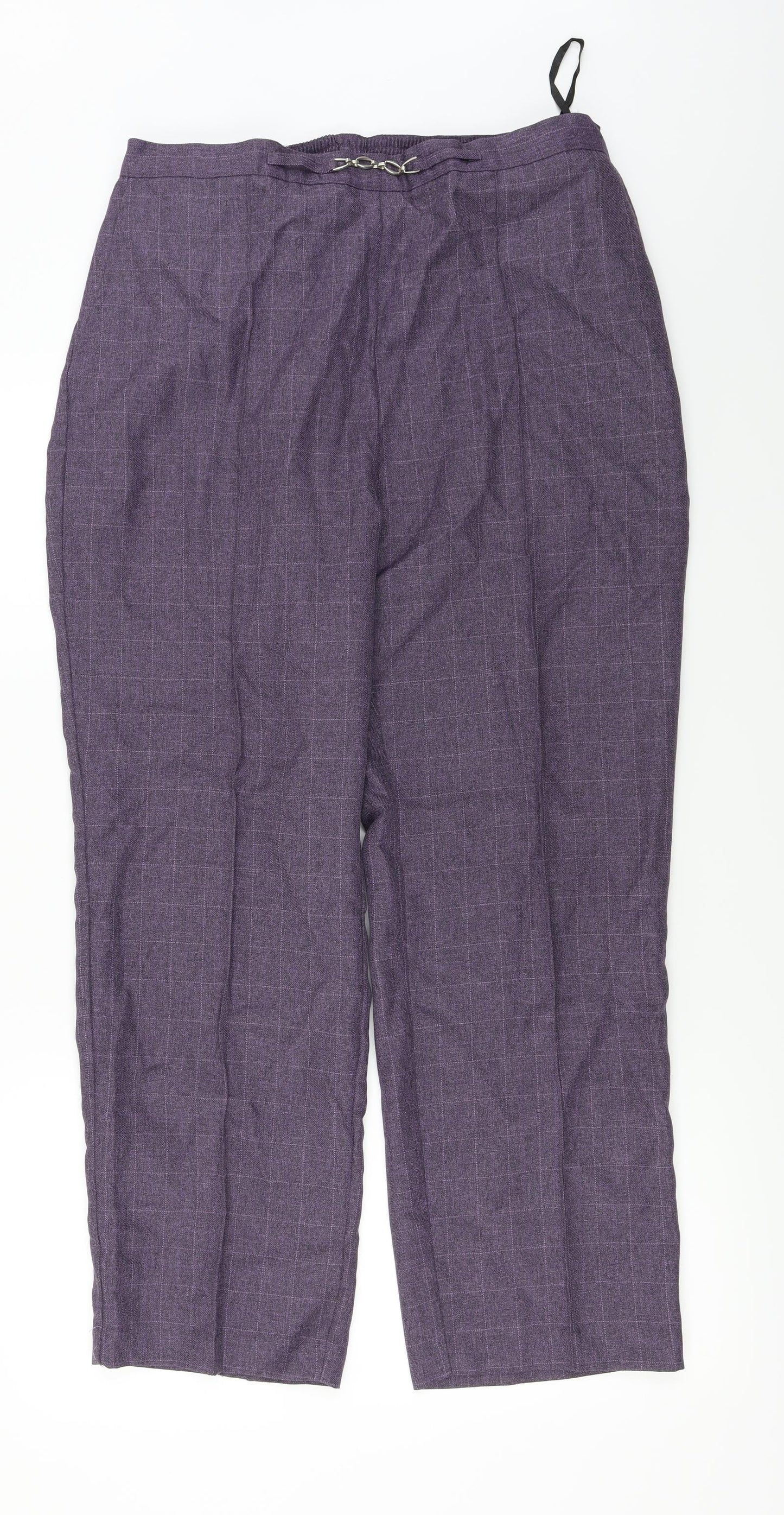 Womens UK Size 32 in Preworn Relaxed Fit  Purple Trousers