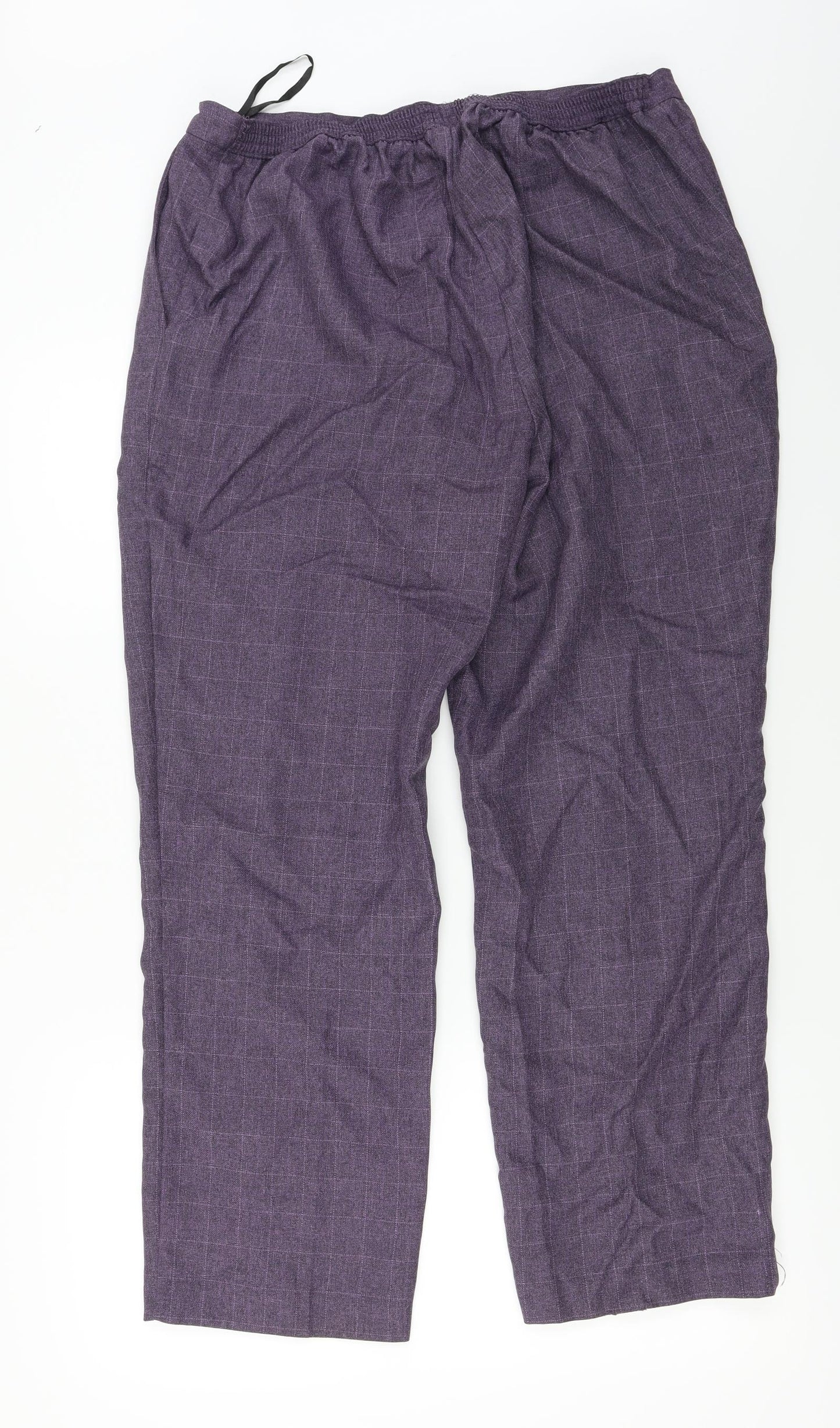 Womens UK Size 32 in Preworn Relaxed Fit  Purple Trousers