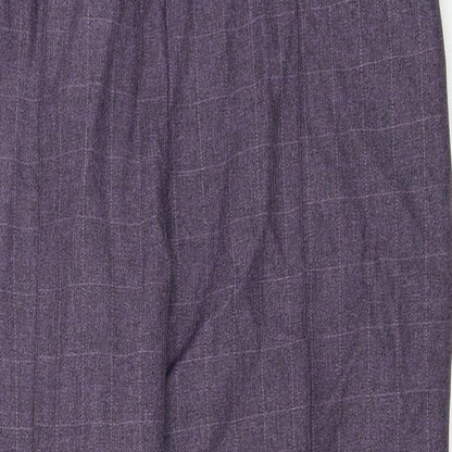 Womens UK Size 32 in Preworn Relaxed Fit  Purple Trousers