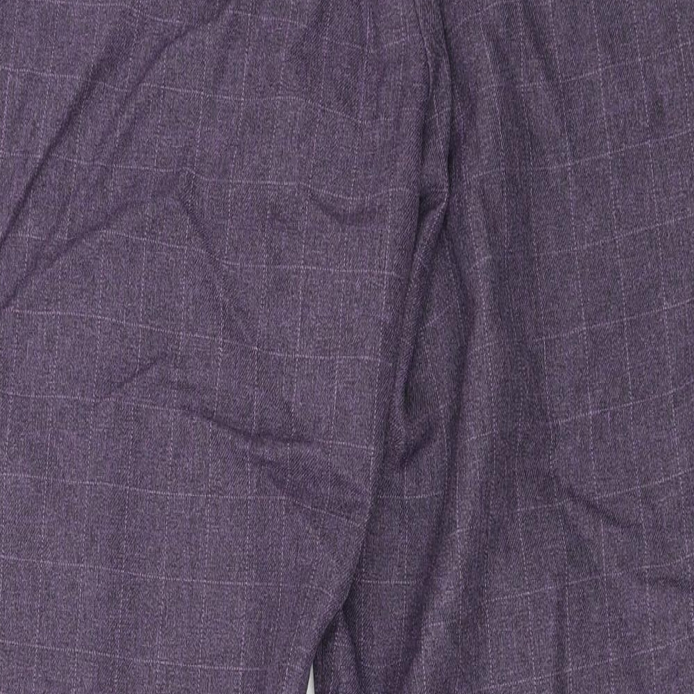 Womens UK Size 32 in Preworn Relaxed Fit  Purple Trousers