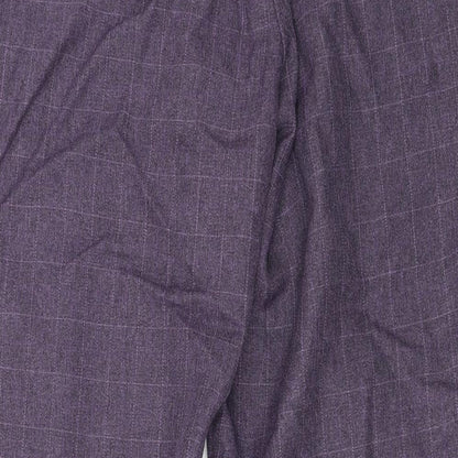 Womens UK Size 32 in Preworn Relaxed Fit  Purple Trousers