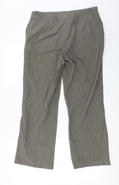 Womens UK Size 16 BM Regular Fit  Beige Trousers