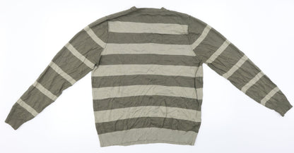 Marks and Spencer  Womens Brown Striped  Pullover Jumper Size L