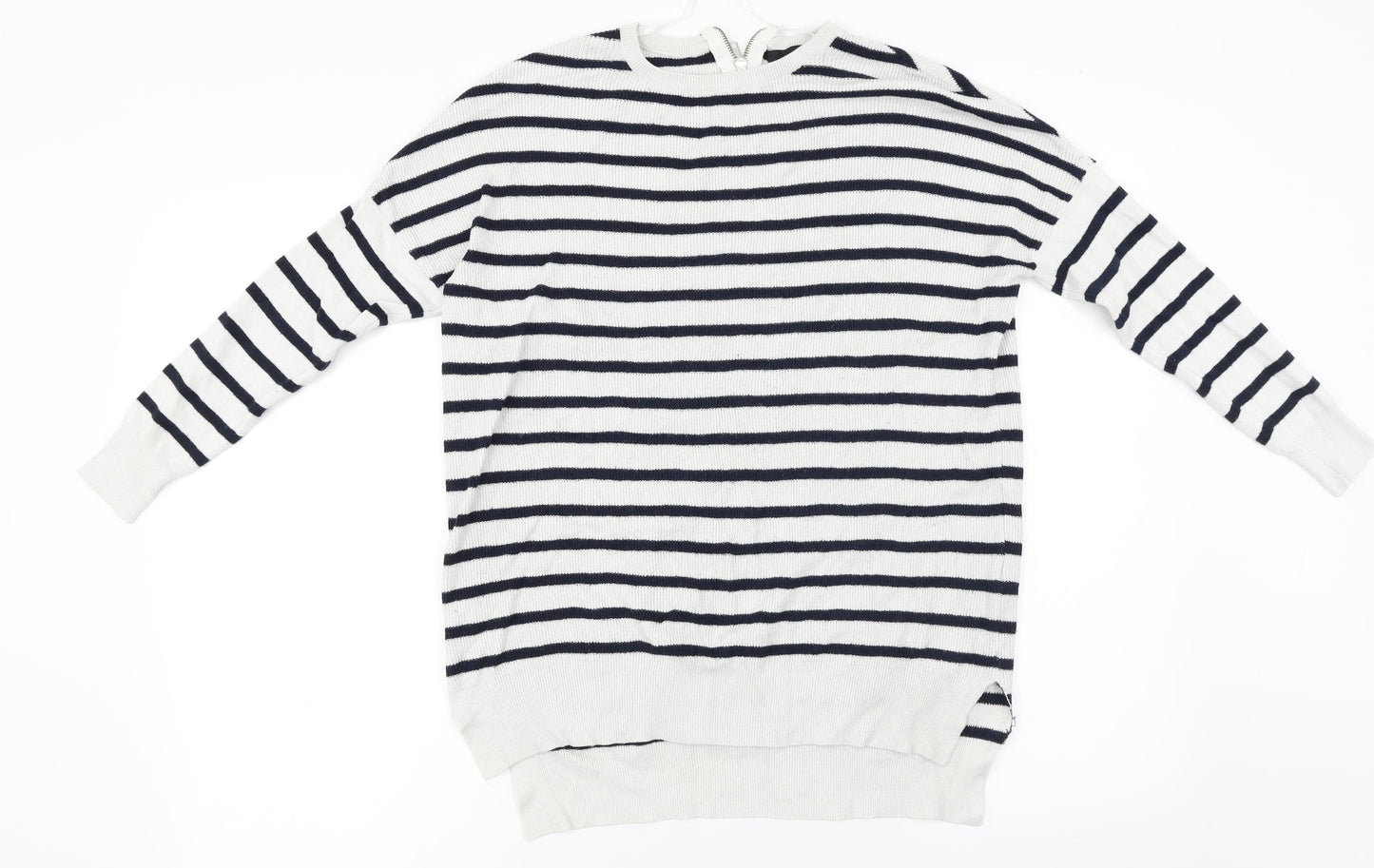 Atmosphere  Womens Grey Striped  Pullover Jumper Size 12