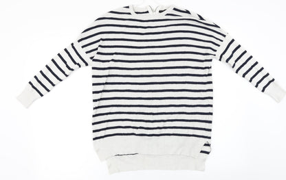 Atmosphere  Womens Grey Striped  Pullover Jumper Size 12