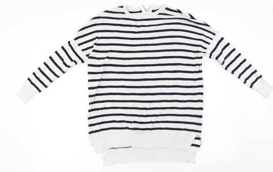 Atmosphere  Womens Grey Striped  Pullover Jumper Size 12