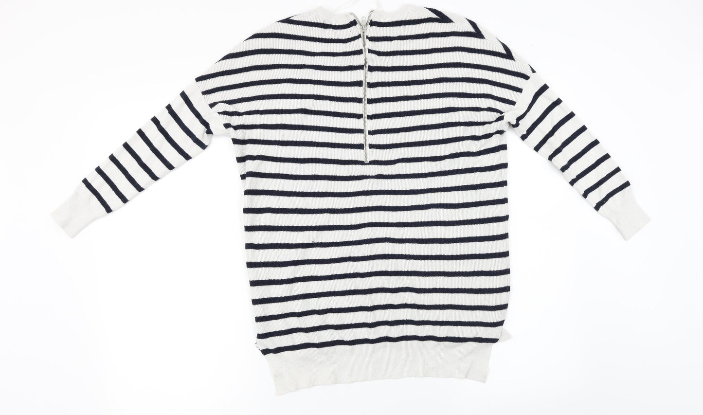 Atmosphere  Womens Grey Striped  Pullover Jumper Size 12