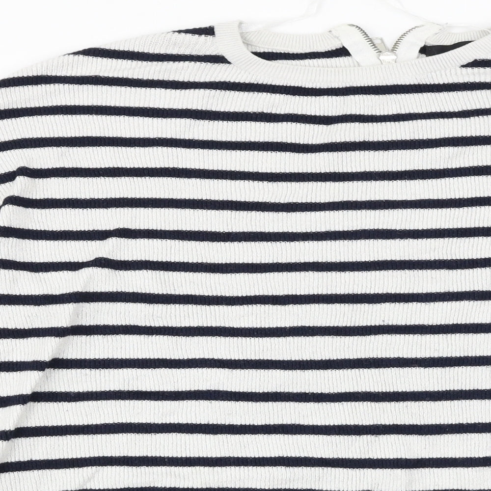 Atmosphere  Womens Grey Striped  Pullover Jumper Size 12