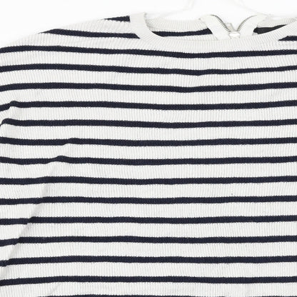Atmosphere  Womens Grey Striped  Pullover Jumper Size 12