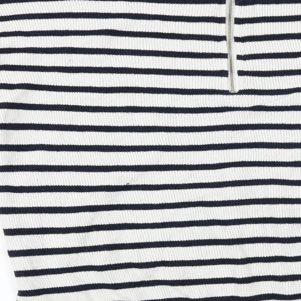 Atmosphere  Womens Grey Striped  Pullover Jumper Size 12
