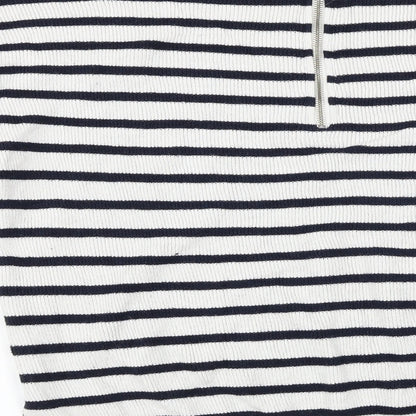 Atmosphere  Womens Grey Striped  Pullover Jumper Size 12