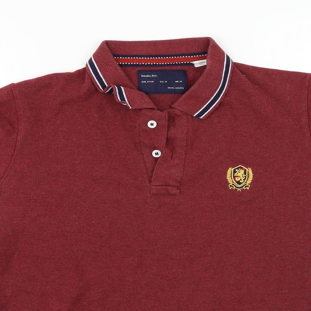 smoke jns Mens Red    Polo Size M
