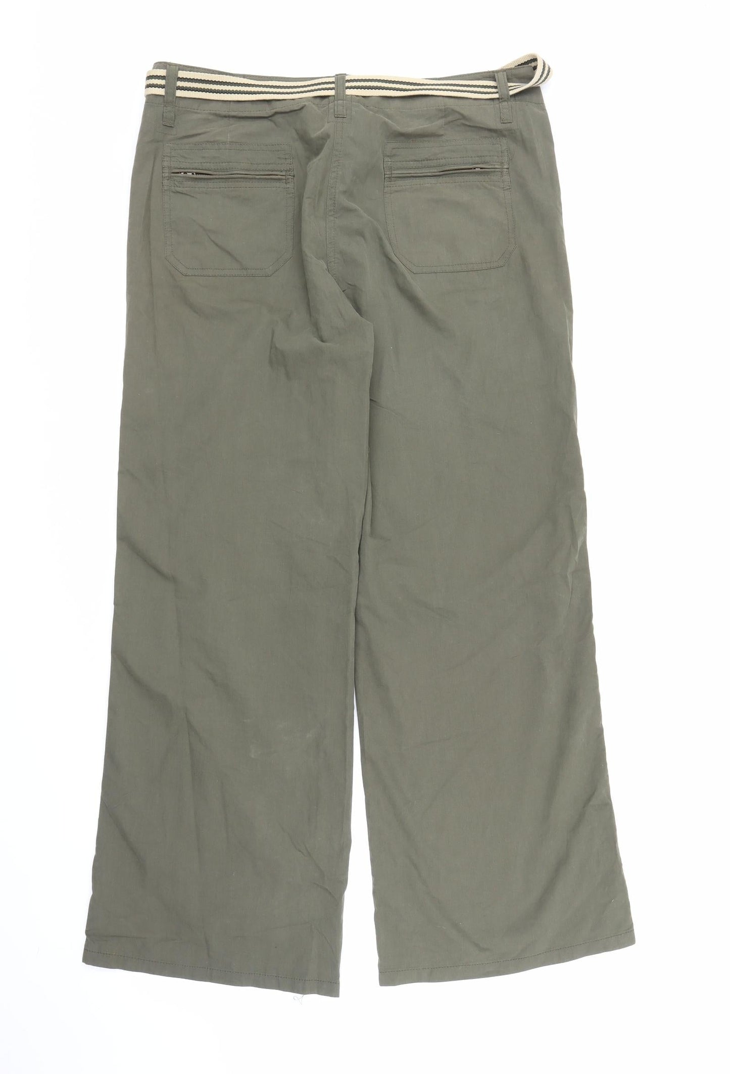 TU Womens Green   Carpenter Trousers Size 14 L29 in - Belt included